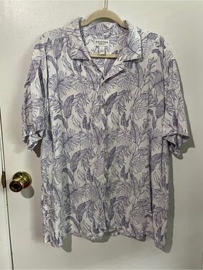 Arizona Botanical Print short sleeve button down
